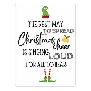 Elf Quote Christmas Magnet